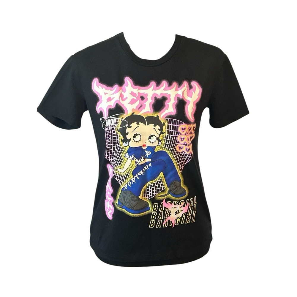 Betty Boop Black T Shirt "Baby Girl" Women's Size XXS‎
